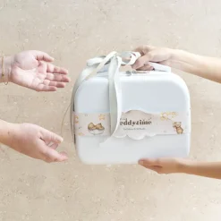 Star Print 100% Cotton Baby Gift Case Set 8 Grey