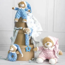 Starbright Teddy Bear Gift Pack Bear and Blanket Blue