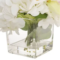 Stella Flower Arrangement w Resin Water White (20x25cmH)