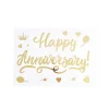 Sticker Happy Anniversary Pack 10 Gold (20x28cmL)