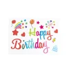 Sticker Happy Birthday Rainbow Pack 10 (20x28cmL)