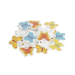 Sticker Wooden Butterflies Assorted Pack 50 (38Wmmx35Hmm)
