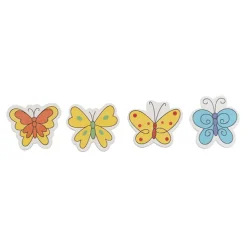 Sticker Wooden Butterflies Assorted Pack 50 (38Wmmx35Hmm)