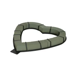 Strass Open Heart Snap-Fit Extra Large (47.5cm)