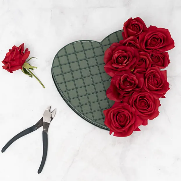 Strass Solid Heart Large with Suction Cup (32.5cm)