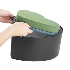 Strass Solid Heart Large Plastic Base (27cm)