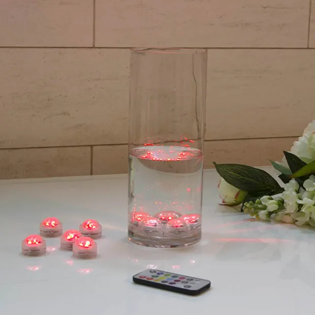 Submersible LED Tealight Pack10 Remote Control (3 LED)