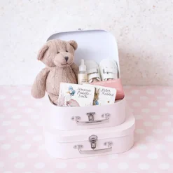 Suitcase Gift Box Baby Pink (30x20x9cmH) Set 2