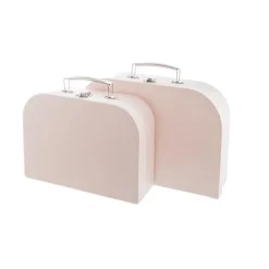 Suitcase Gift Box Baby Pink (30x20x9cmH) Set 2