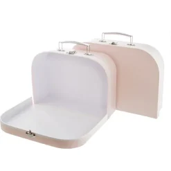 Suitcase Gift Box Baby Pink (30x20x9cmH) Set 2