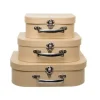 Suitcase Gift Box Brown Kraft (30x20x9cmH) Set 3