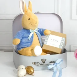 Suitcase Gift Box Powder Blue (30x20x9cmH) Set 2