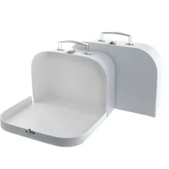 Suitcase Gift Box Powder Blue (30x20x9cmH) Set 2