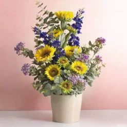 Sunflower Stem Yellow (72cmH)