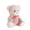 Sweetheart Teddy Bear Molly w Bow Dusty Pink (25cmST)
