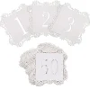 Table Numbers 1 to 50 Bordered White (10x10cmH)