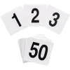 Table Numbers 1 to 50 White (95x100mmH)