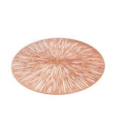 Table Placemat Round Set 2 Round Rose Gold (38cmD)