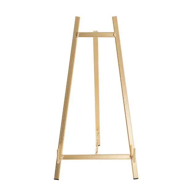 Table Size Metal Easel Gold (11x22x42cmH)