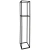 Tall Metal Flower Stand Black (33x200cmH)