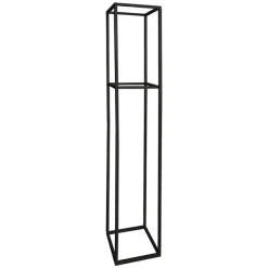 Tall Metal Flower Stand Black (33x200cmH)