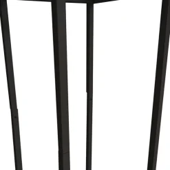 Tall Metal Flower Stand Black (33x200cmH)