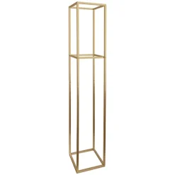 Tall Metal Flower Stand Gold (33x200cmH)