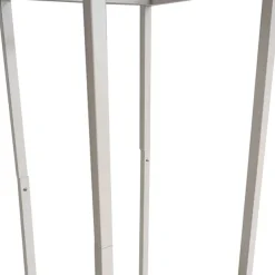 Tall Metal Flower Stand White (33x200cmH)