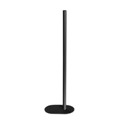 Tall Single Metal Tube Vase Black (15x9x50cmH)