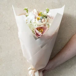 Tallow Paper Ribbed 80 micron Blush Pack 50 (50x70cm)