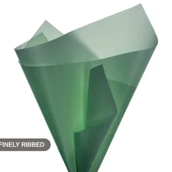 Tallow Paper Ribbed 80 micron Emerald Pack 50 (50x70cm)