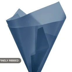 Tallow Paper Ribbed 80 micron Dusty Navy Pack 50 (50x70cm)