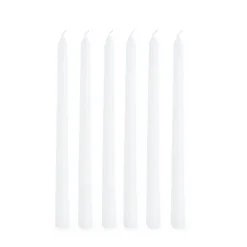 Taper Dinner Candle Pack 6 White (2cm x 25cmH)