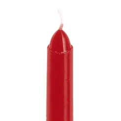 Taper Dinner Candle Pack 6 Red (2cm x 25cmH)