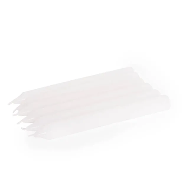 Taper Dinner Candle Pack 6 White (2cm x 20cmH)