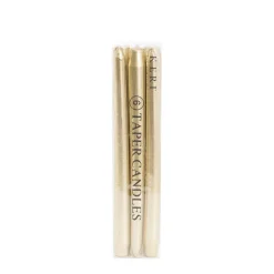 Taper Dinner Candle Pack 6 Gold (2cm x 25cmH)