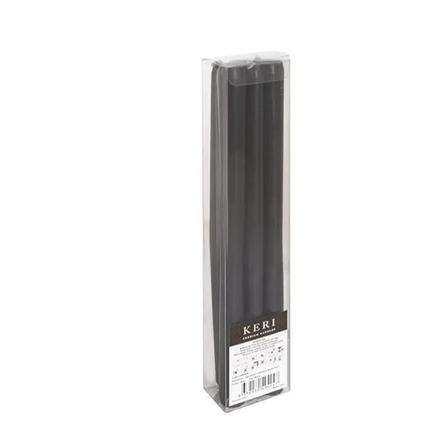 Taper Dinner Candle Pack 6 Black (2cm x 30cmH)