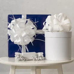 Tear Ribbon Florists Hampers Gifts White (30mmx91m)