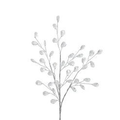 Teardrop Acrylic Crystal Pick Silver (31cmH)