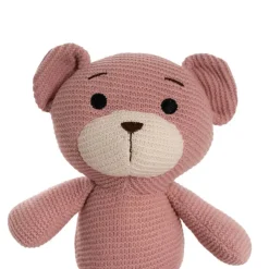 Teddy Bear Chuck Knitted Plush Soft Toy Pink (22cmST)