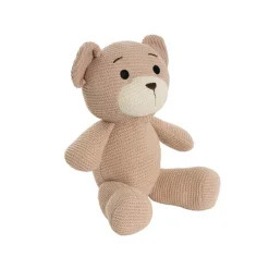 Teddy Bear Chuck Knitted Plush Soft Toy Brown (22cmST)