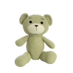 Teddy Bear Chuck Knitted Plush Soft Toy Soft Green (22cmST)