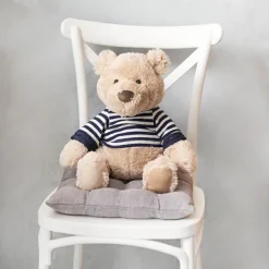 Teddy Bear Frank w Knitted Top Plush Soft Toy Brown (35cmST)