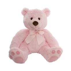 Teddy Bear Mojo Plush Soft Toy Pink (40cmHT)