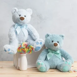 Teddy Bear Mojo Plush Soft Toy Soft Teal (40cmHT)