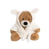Teddy Bear Myles w Bathrobe Brown (25cmST)