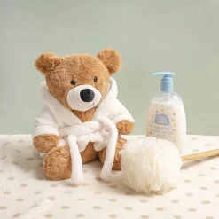 Teddy Bear Myles w Bathrobe Brown (25cmST)