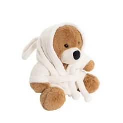 Teddy Bear Myles w Bathrobe Brown (25cmST)