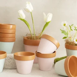 Terracotta Taranto Succulent Pot Light Purple (10x9cmH)