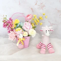 Thomas Giraffe Hand Rattle Pink Multi (15cmHT)